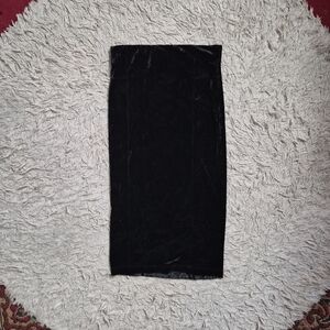 BCBGeneration Crushed Velvet Skirt Velveteen Velvety Black Size XS Extra Small ✨